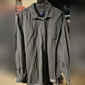 GAP Gray Denim Shirt